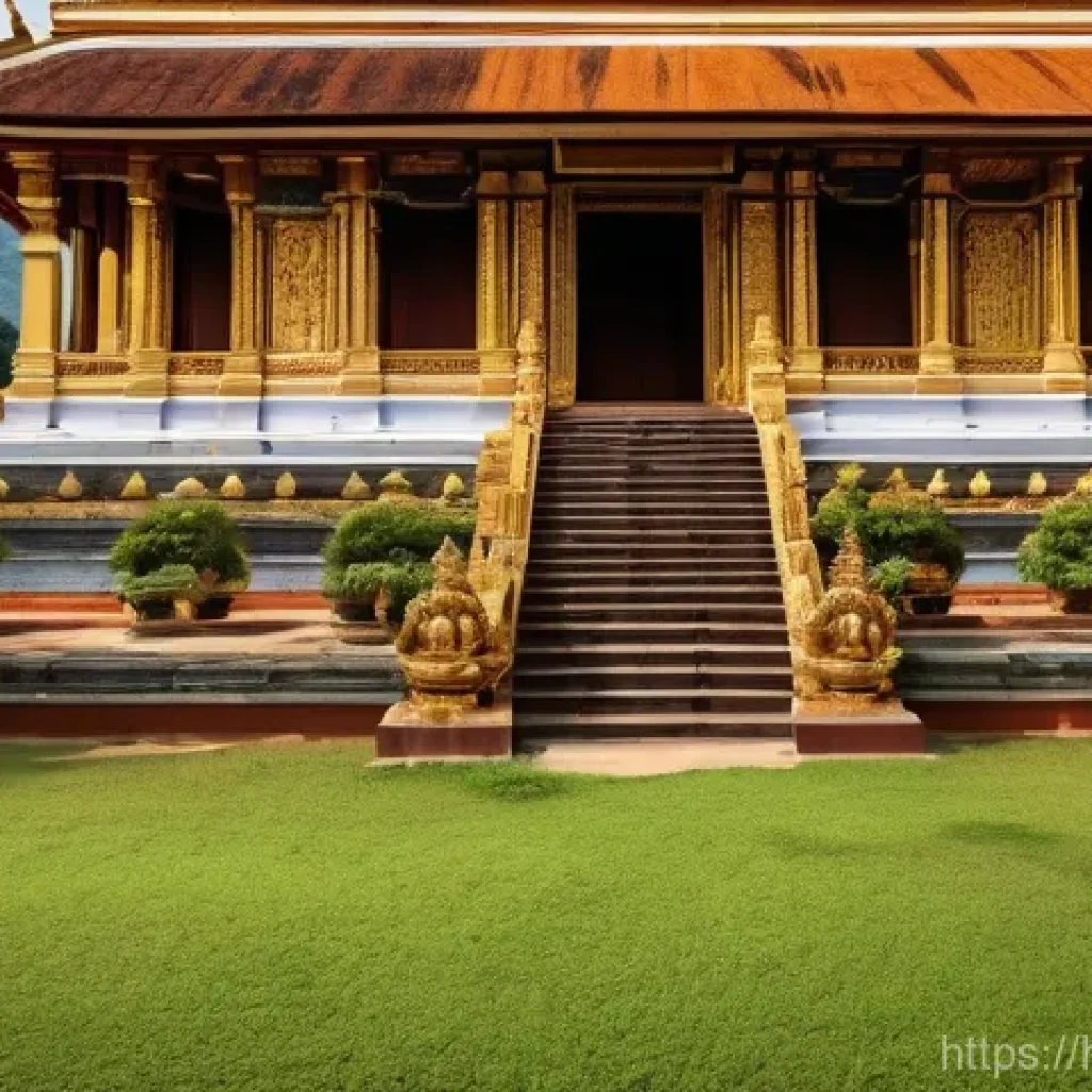 라오스 불교 사원 - Here are three detailed image prompts in English, based on the provided text about Laotian temples a...