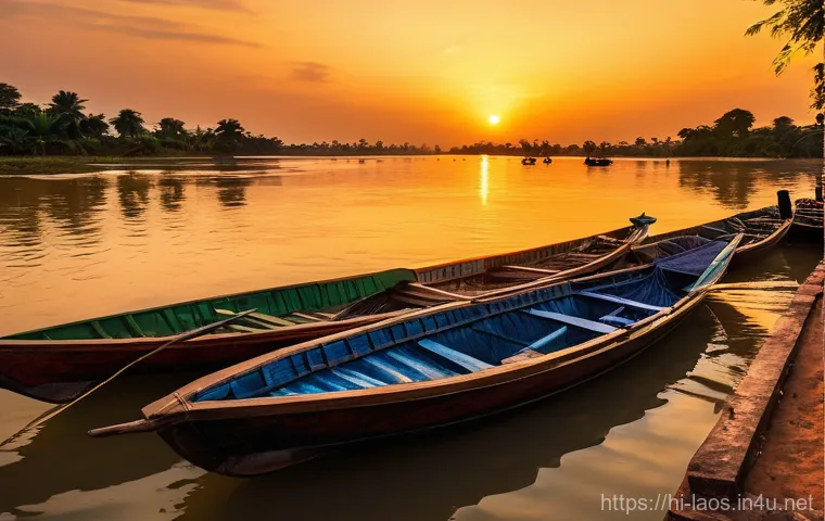 라오스 베스트 리조트 - Here are three detailed image prompts in English, adhering to all your guidelines: